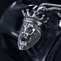 1 Piece 316 Stainless Steel  Lion Crown Polished Pendant Chain main image 10