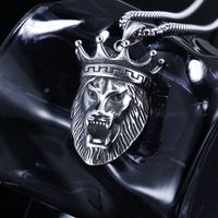 1 Piece 316 Stainless Steel  Lion Crown Polished Pendant Chain main image 6