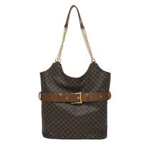 Women's Medium Pu Leather Solid Color Streetwear Zipper Shoulder Bag sku image 6