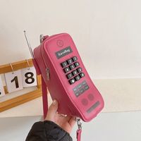 Frau Mittel Pu-Leder Digitales Telefon Strassenmode Reißverschluss Schultertasche Umhängetasche main image 4