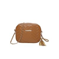 Women's Medium Pu Leather Waves Solid Color Vintage Style Classic Style Zipper Square Bag sku image 1