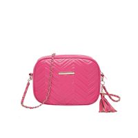 Women's Medium Pu Leather Waves Solid Color Vintage Style Classic Style Zipper Square Bag sku image 2