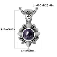 Simple Style Geometric 304 Stainless Steel Inlay Artificial Gemstones Unisex Pendant Necklace main image 2