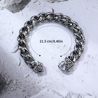 Casual Simple Style Solid Color 304 Stainless Steel Unisex Bracelets main image 4
