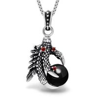 Shiny Paw 304 Stainless Steel Inlay Artificial Crystal Unisex Pendant Necklace sku image 3