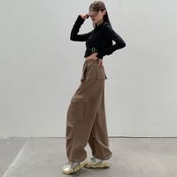 Women's Holiday Daily Casual Solid Color Full Length Casual Pants main image 3