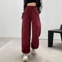 Women's Holiday Daily Casual Solid Color Full Length Casual Pants main image 4