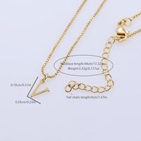 Copper 18K Gold Plated Simple Style Solid Color Plating Letter Pendant Necklace main image 10