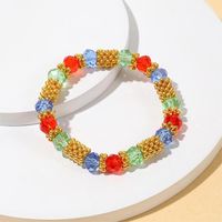 Casual Simple Style Color Block CCB Glass Beaded Women's Bracelets main image 3