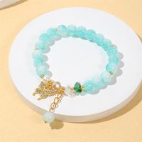 Casual Butterfly Alloy Glass Beaded Rhinestones Women's Bracelets sku image 2