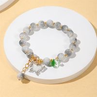 Casual Butterfly Alloy Glass Beaded Rhinestones Women's Bracelets main image 4