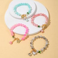 Casual Butterfly Alloy Glass Beaded Rhinestones Women's Bracelets main image 1