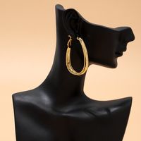 1 Pair Elegant Simple Style Classic Style Solid Color Plating Copper 18K Gold Plated Earrings main image 4