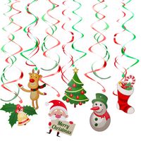 Christmas Classic Style Santa Claus Paper Holiday Festival Decorative Props sku image 5