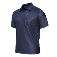 Men's Solid Color Camouflage Simple Style Turndown Short Sleeve Regular Fit Men's T-shirt main image 2