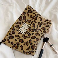Classic Style Leopard Cotton Polyester Square Makeup Bags sku image 5