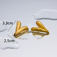1 Pair Simple Style Geometric Plating Titanium Steel 18K Gold Plated Ear Studs sku image 28