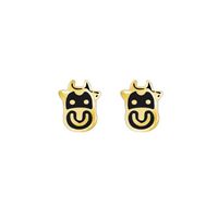 1 Pair Cute Basic Classic Style Animal Plating Sterling Silver Gold Plated Ear Studs main image 4