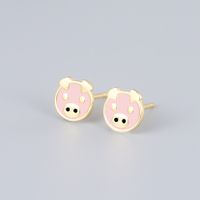1 Pair Cute Basic Classic Style Animal Plating Sterling Silver Gold Plated Ear Studs sku image 12
