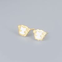 1 Pair Cute Basic Classic Style Animal Plating Sterling Silver Gold Plated Ear Studs sku image 8