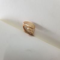 Basic Modern Style Classic Style Water Droplets 18K Gold Plated Metal Wholesale Adjustable Ring Open Rings sku image 2