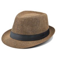 Unisex Modern Style Classic Style Geometric Curved Eaves Sun Hat Fedora Hat sku image 3
