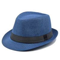 Unisex Modern Style Classic Style Geometric Curved Eaves Sun Hat Fedora Hat main image 4