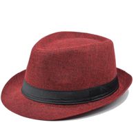 Unisex Modern Style Classic Style Geometric Curved Eaves Sun Hat Fedora Hat sku image 6