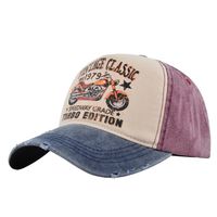 Unisex Cowboy Style Simple Style Classic Style Letter Motorcycle Wide Eaves Curved Eaves Baseball Cap sku image 4