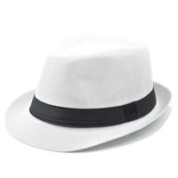 Unisex Modern Style Classic Style Geometric Curved Eaves Sun Hat Fedora Hat sku image 9