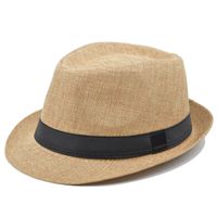 Unisex Modern Style Classic Style Geometric Curved Eaves Sun Hat Fedora Hat sku image 4