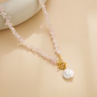 Casual Irregular Freshwater Pearl Gravel Pendant Necklace In Bulk sku image 3