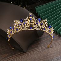 Fashion Crown Metal Inlay Crystal Crown 1 Piece sku image 5