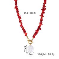 Casual Irregular Freshwater Pearl Gravel Pendant Necklace In Bulk main image 2