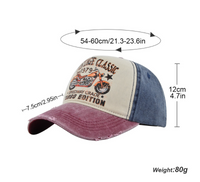 Unisex Cowboy Style Simple Style Classic Style Letter Motorcycle Wide Eaves Curved Eaves Baseball Cap main image 2