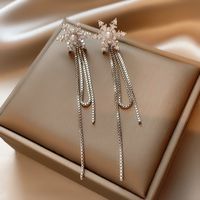 1 Pair Simple Style Flower Inlay Copper Pearl Ear Studs sku image 71
