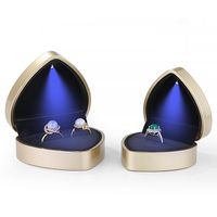 Simple Style Classic Style Heart Shape Solid Color Plastic Jewelry Boxes sku image 10