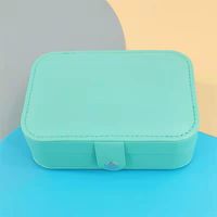 Basic Solid Color PU Leather Jewelry Boxes sku image 9