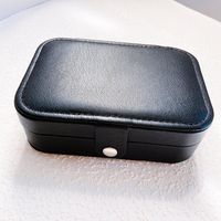 Basic Solid Color PU Leather Jewelry Boxes sku image 5