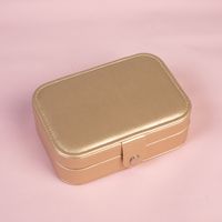 Basic Solid Color PU Leather Jewelry Boxes sku image 11