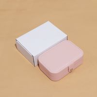 Basic Solid Color PU Leather Jewelry Boxes sku image 18