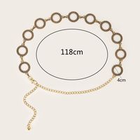 Casual Elegant Simple Style Solid Color Alloy Wholesale Waist Chain sku image 7