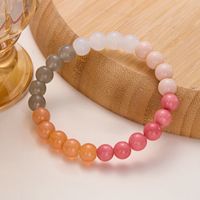 Wholesale Jewelry Casual Simple Style Round Natural Stone Beaded Knitting Bracelets main image 9