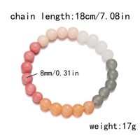 Wholesale Jewelry Casual Simple Style Round Natural Stone Beaded Knitting Bracelets main image 10