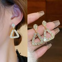 1 Pair Fashion Square Star Bow Knot Alloy Tassel Artificial Pearls Rhinestones Women's Earrings sku image 42