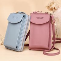 Koreanische Version Pu-tasche Messenger-handytasche Münztasche Tasche Mit Großem Fassungsvermögen Umhängetasche Kartentasche Studentenbrieftasche main image 10