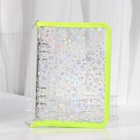 1 Piece Solid Color Class Learning Pvc Cute Loose Spiral Notebook sku image 35