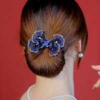 Women's Simple Style Peacock Feather Flower Alloy Plating Inlay Rhinestones Hair Band sku image 8