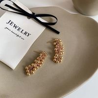 1 Pair Ig Style Simple Style Round Solid Color Plating Copper Drop Earrings sku image 12