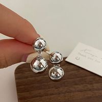 1 Pair Ig Style Simple Style Round Solid Color Plating Copper Drop Earrings sku image 4